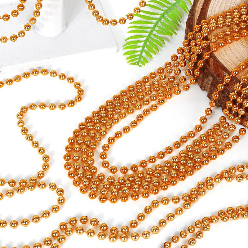 VLUV 36Pcs Beaded Necklace, Mardi Gras Beads Necklaces Accessories, 33 Inch Bead Costume for Women Man, Festival Parade Throw Supplies - Image 4